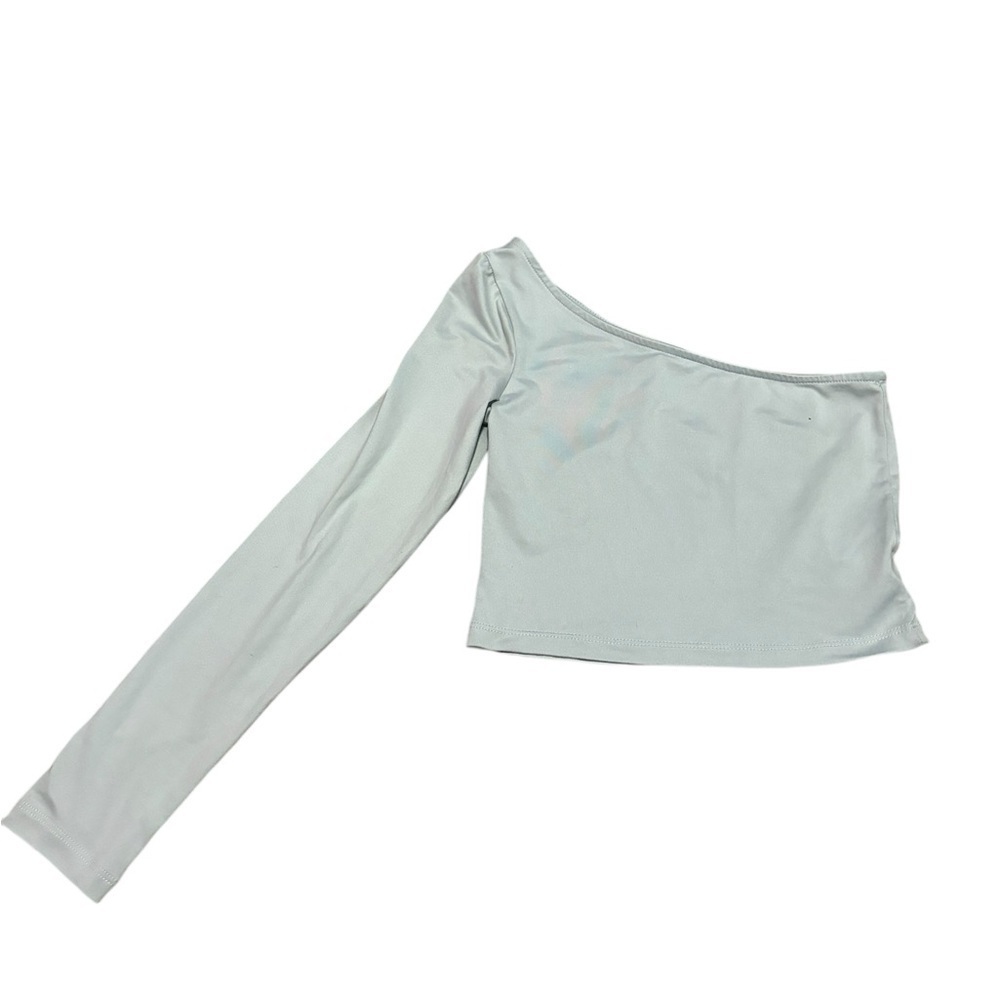 Project Social T Urban Outfitters Blueish Gray One Sleeved Shirt Size Small